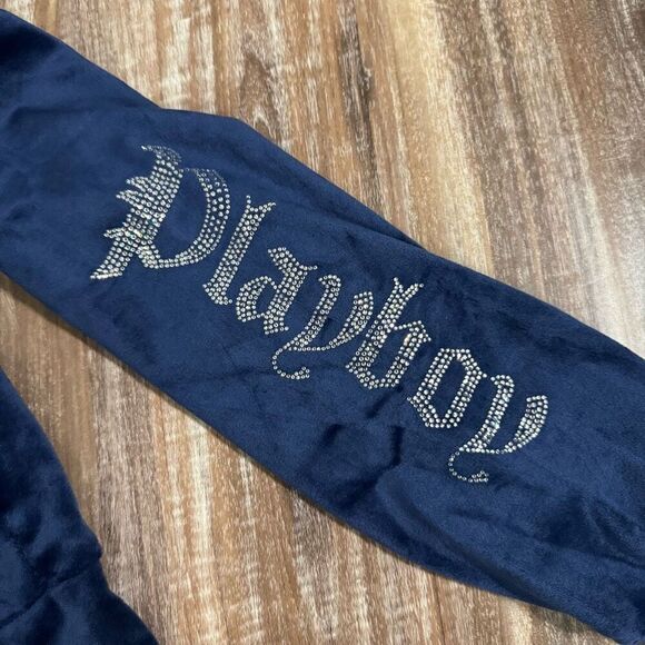 NEW Navy Playboy Tracksuit Jacket - Picture 2 of 5